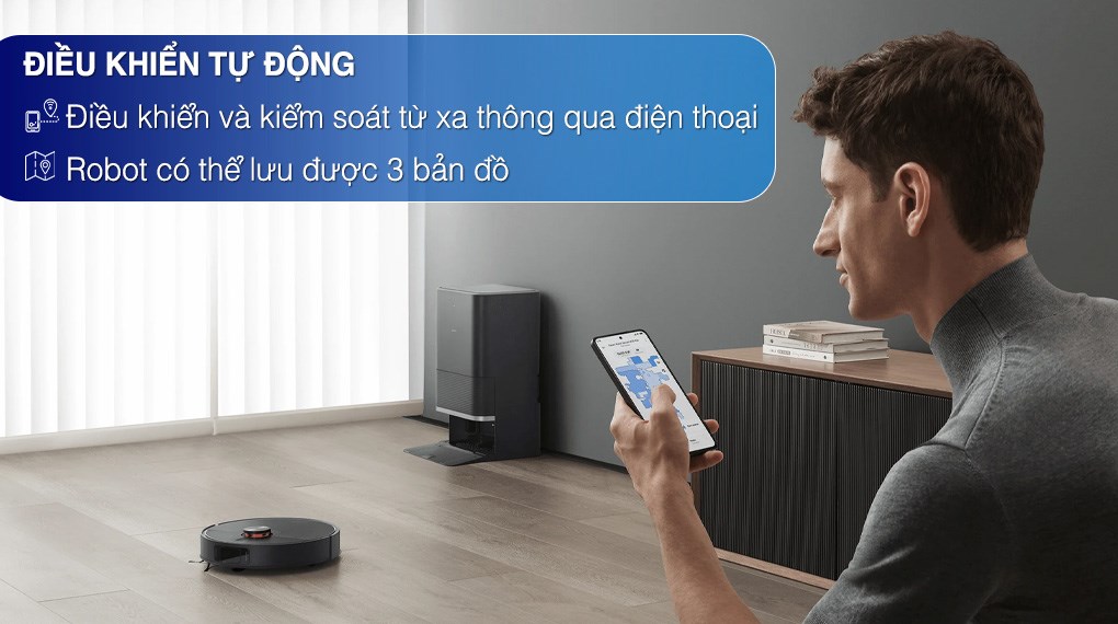 Robot hút bụi lau nhà Xiaomi X20 Max có khả năng vẽ tường ảo giúp robot không di chuyển đến những khu vực không cần dọn dẹp