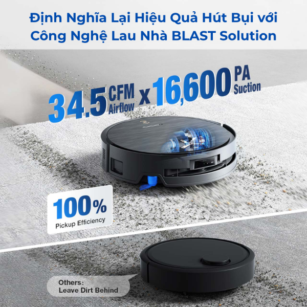 Robot hút bụi lau nhà Ecovacs Deebot X9 Pro Omni - Ảnh 4