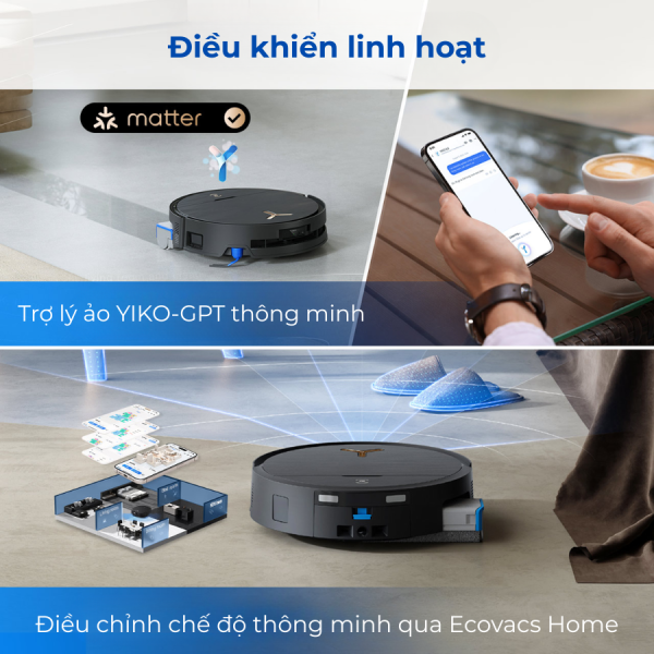 Robot hút bụi lau nhà Ecovacs Deebot X9 Pro Omni - Ảnh 9