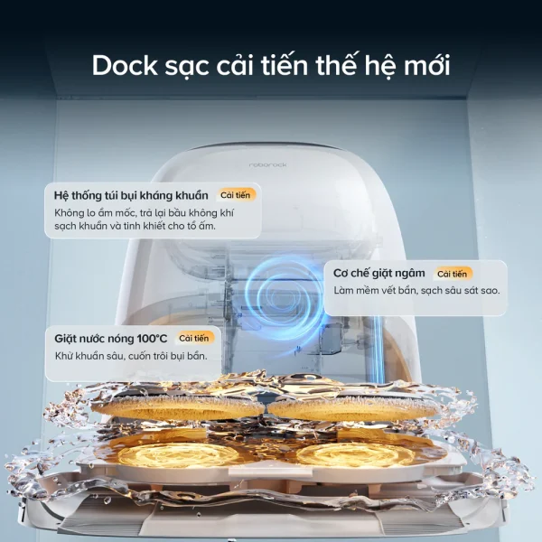 Robot hút bụi lau nhà Roborock Qrevo Curv 2 Pro - Ảnh 3