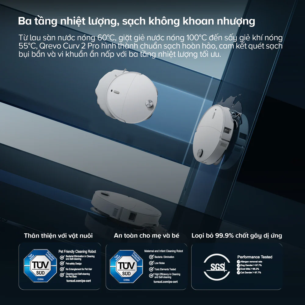 Robot hút bụi lau nhà Roborock Qrevo Curv 2 Pro - Ảnh 4