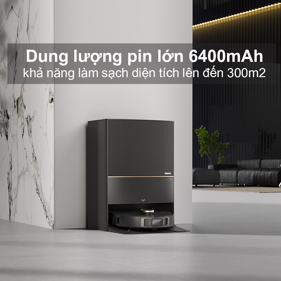 Robot hút bụi lau nhà Dreame L20 Ultra dung lượng pin 6400mAh
