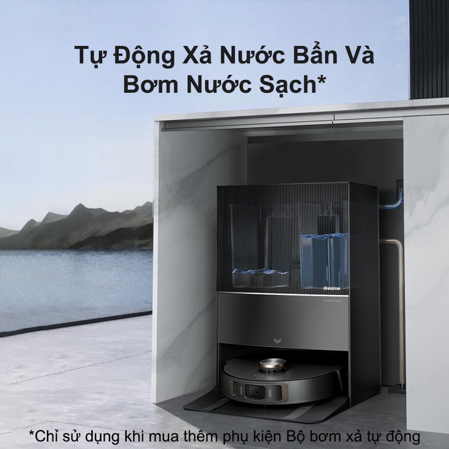Tự động bơm nước sạch và xả nước bẩn
