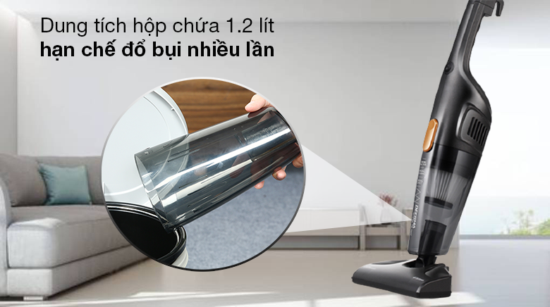 Máy hút bụi cầm tay Deerma DX115C - Dung tích hộp chứa 1.2 lít, hạn chế đổ bụi nhiều lần, tháo lắp dễ dàng, tiện vệ sinh Máy hút bụi cầm tay Deerma DX115C - Dung tích hộp chứa 1.2 lít, hạn chế đổ bụi nhiều lần, tháo lắp dễ dàng, tiện vệ sinh