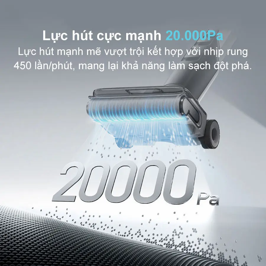 Máy hút bụi lau nhà cầm tay Roborock F25 với lực hút mạnh mẽ