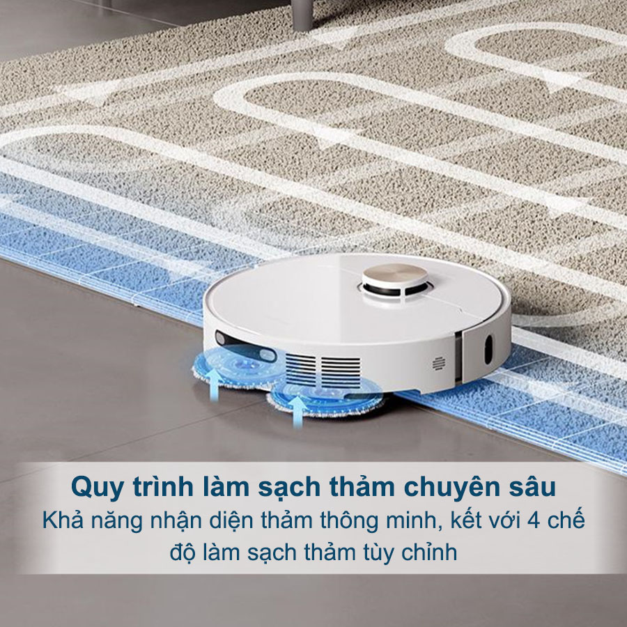 Làm sạch thảm thông minh với 4 chế độ