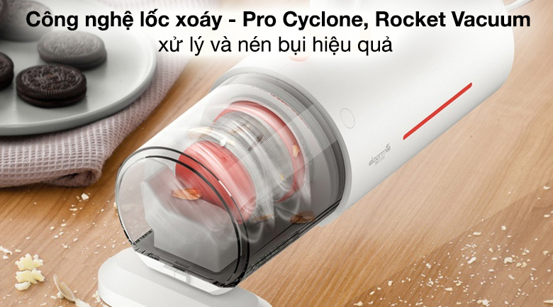 Máy hút bụi đệm giường DEERMA CM1300 - Máy hút bụi Deerma cho hiệu quả hút và nén bụi cao với công nghệ lốc xoáy - Pro Cyclone, Rocket Vacuum Máy hút bụi đệm giường DEERMA CM1300 - Máy hút bụi Deerma cho hiệu quả hút và nén bụi cao với công nghệ lốc xoáy - Pro Cyclone, Rocket Vacuum