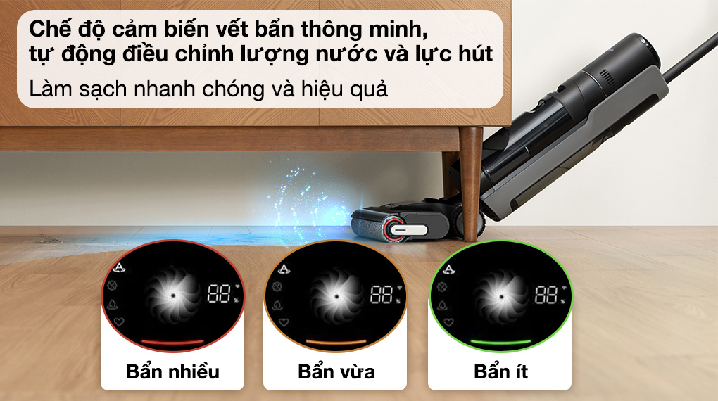 Máy hút bụi lau nhà Dreame H14 - Cảm biến vết bẩn Máy hút bụi lau nhà Dreame H14 - Cảm biến vết bẩn