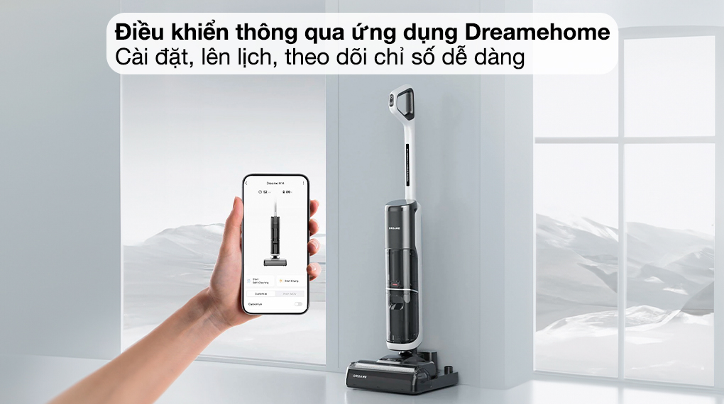 Máy hút bụi lau nhà Dreame H14 - Kết nối ứng dụng Máy hút bụi lau nhà Dreame H14 - Kết nối ứng dụng