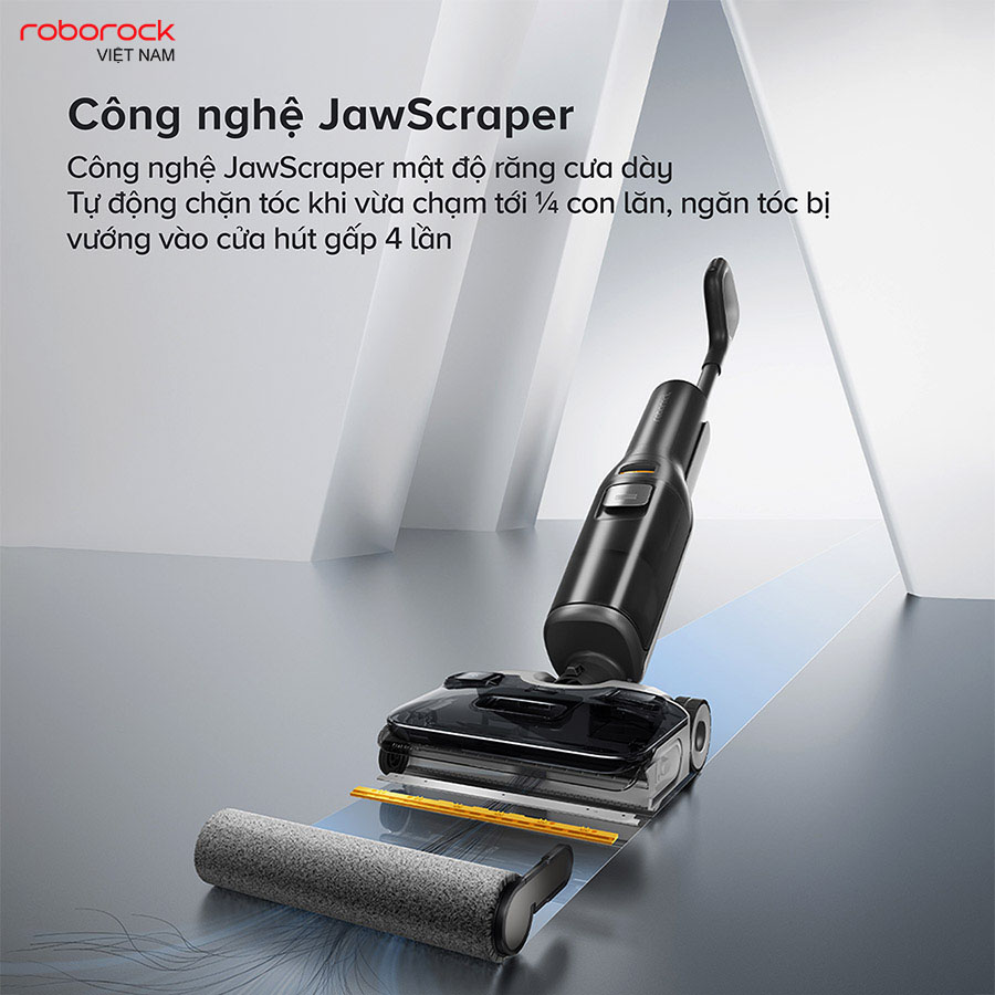 Máy hút bụi lau nhà cầm tay Roborock F25 ACE - Hàng Chính Hãng 1 Hệ thống chống rối tóc JawScraper độc quyền