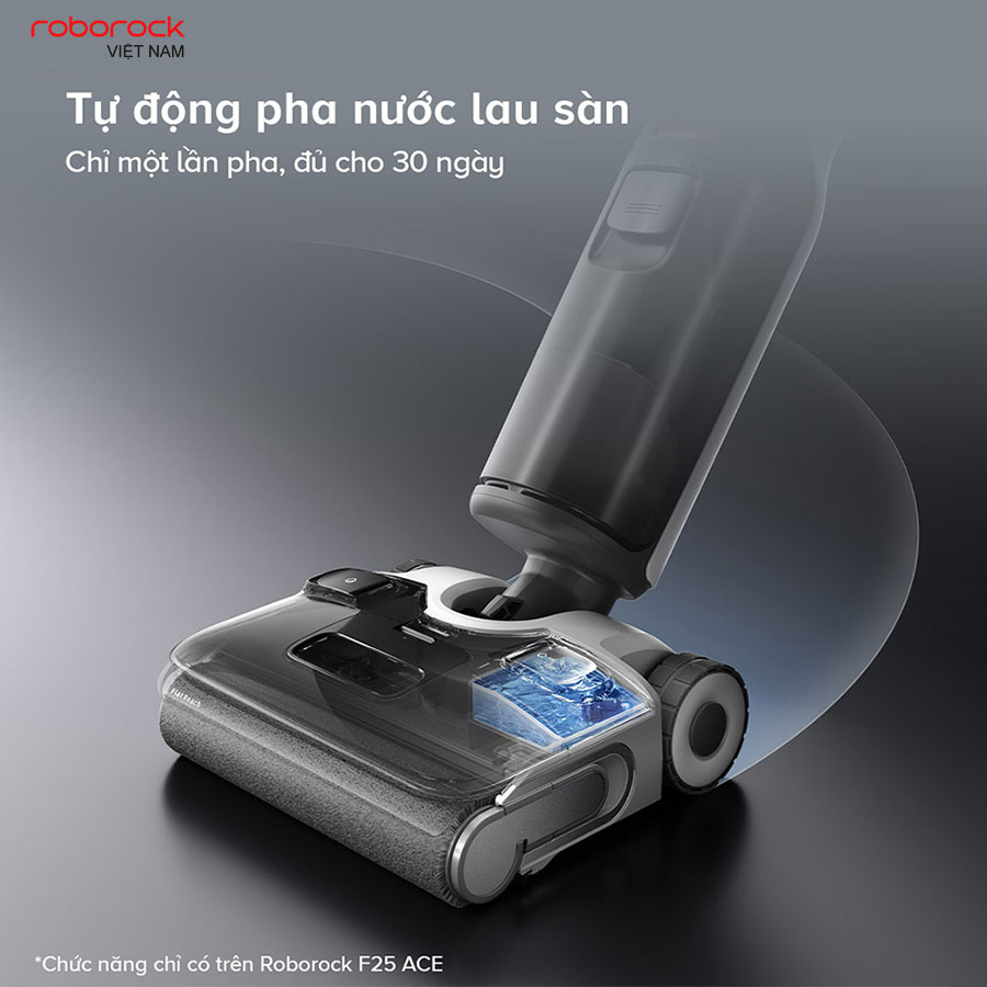 Máy hút bụi lau nhà cầm tay Roborock F25 ACE - Hàng Chính Hãng 7 Hệ thống tự động phân phối nước lau sàn thông minh