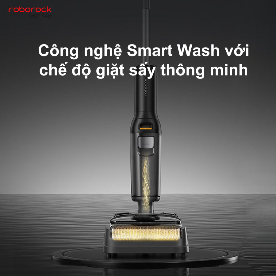 Máy hút bụi lau nhà cầm tay Roborock F25 ACE - Hàng Chính Hãng 9 Công nghệ Smart Wash với chế độ giặt sấy thông minh