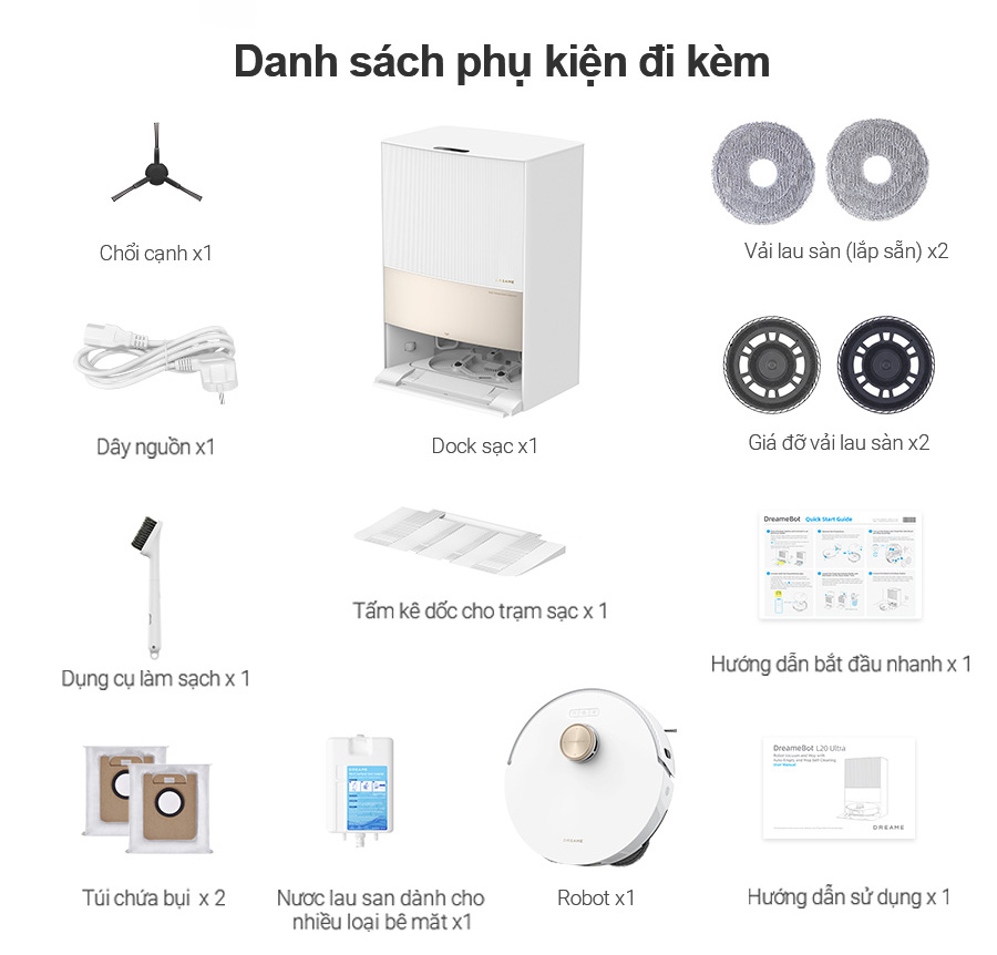 Robot hút bụi lau nhà Dreame L20 Ultra