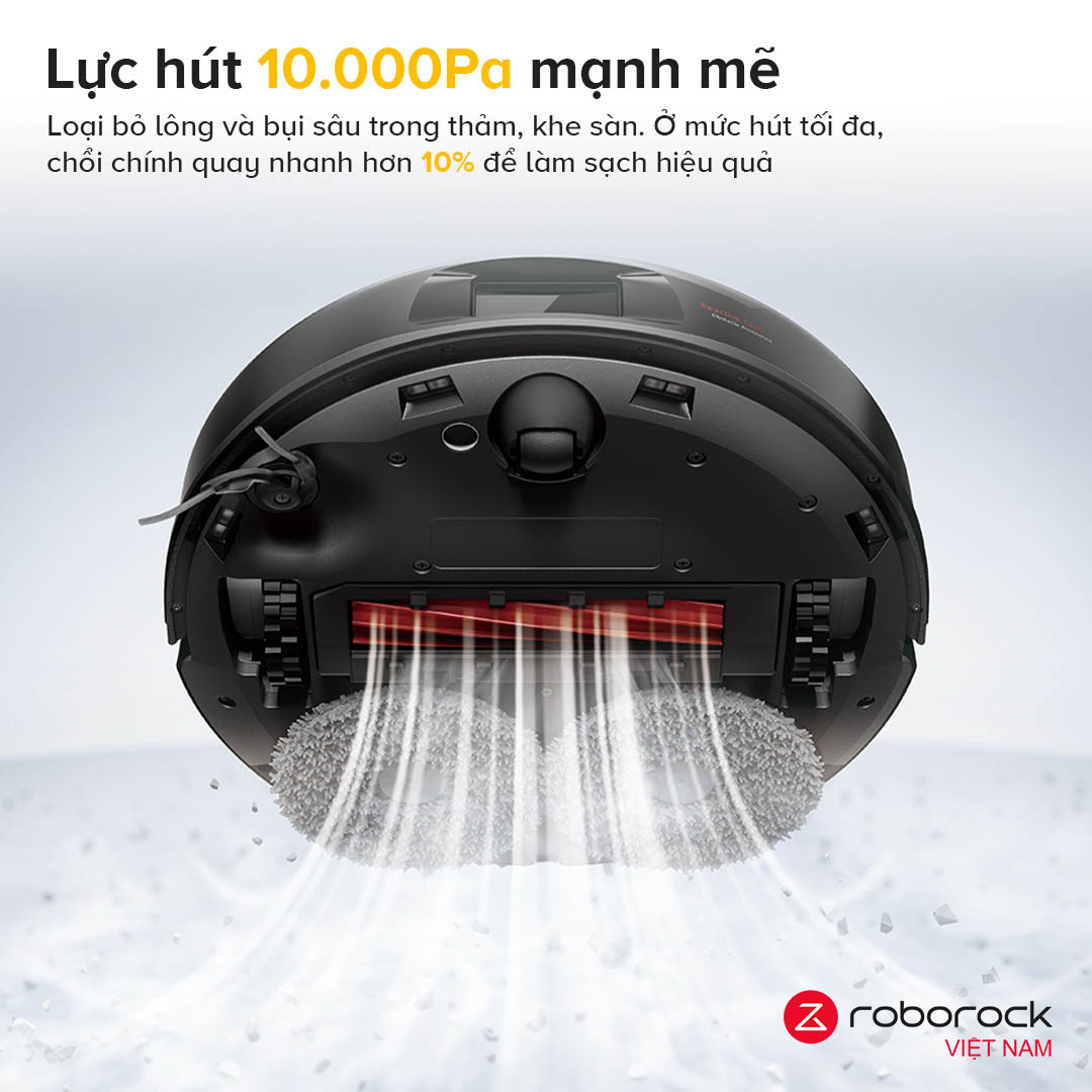 Robot hút bụi lau nhà Roborock QR 798 – Hàng Chính Hãng 1 Lực hút mạnh mẽ với công nghệ HyperForce