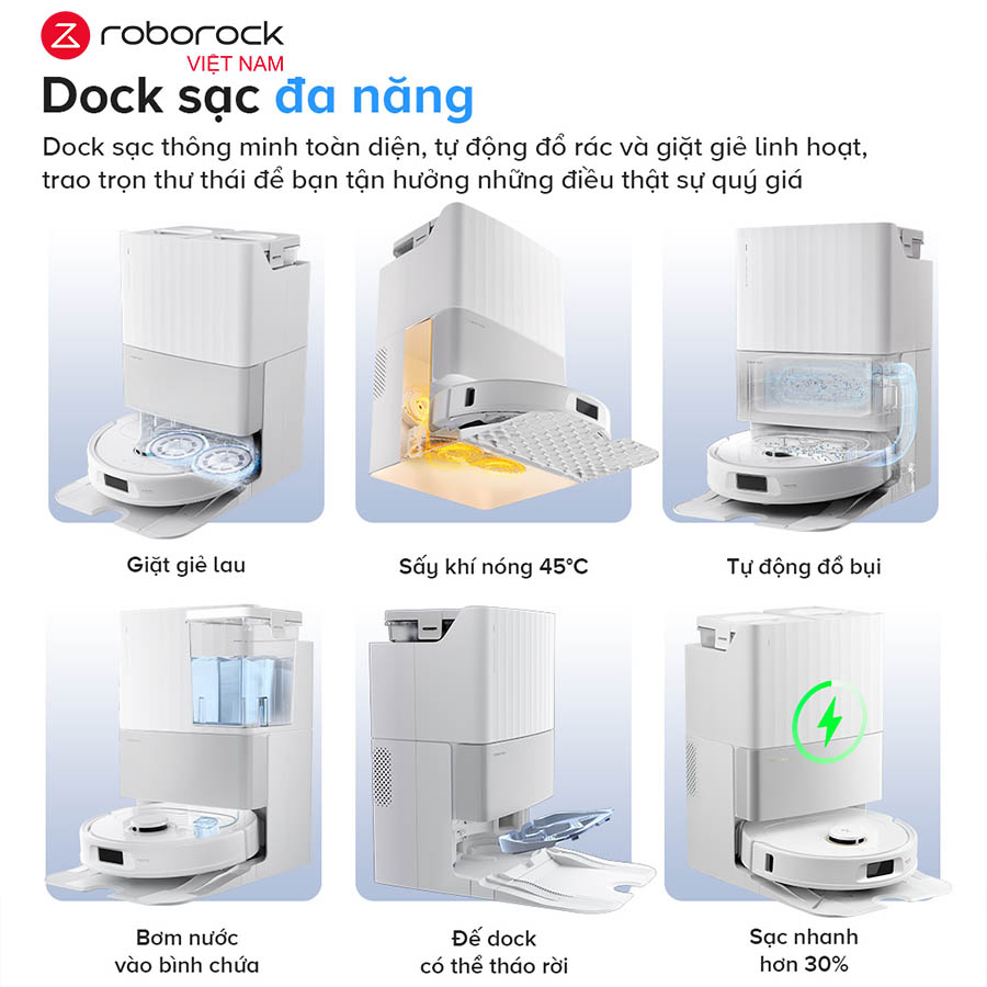 Robot hút bụi lau nhà Roborock Qrevo 5AE - Hàng Chính Hãng 7 Roborock Qrevo 5AE