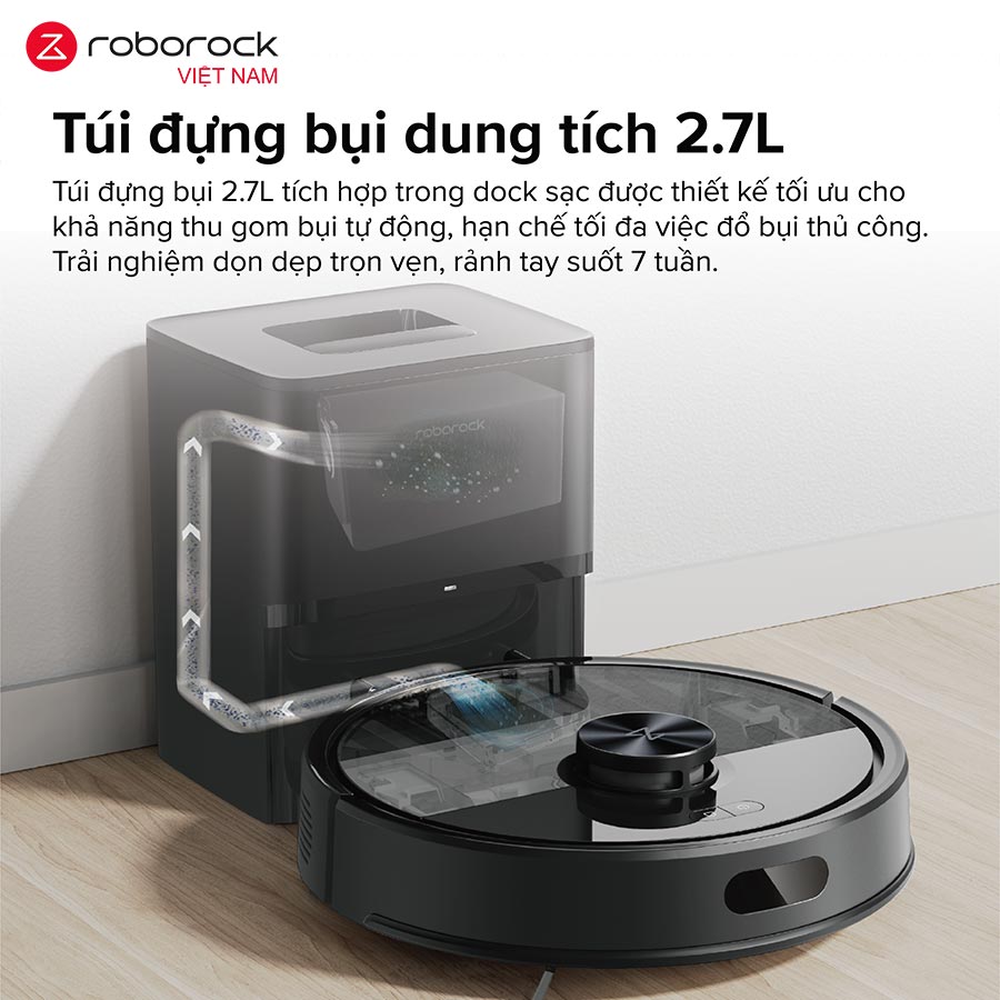 Robot hút bụi lau nhà Roborock Q7 TF+ (Plus) - Hàng Chính Hãng 2 Roborock Q7 TF+