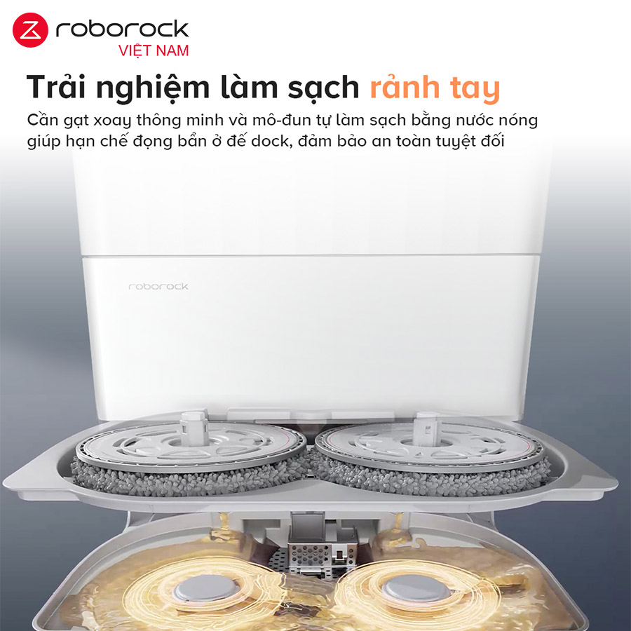 Robot hút bụi lau nhà Roborock Qrevo Edge 5V1 - Hàng Chính Hãng 9 Lực Hút HyperForce 18.500 Pa – Sạch Sâu Mọi Bề Mặt