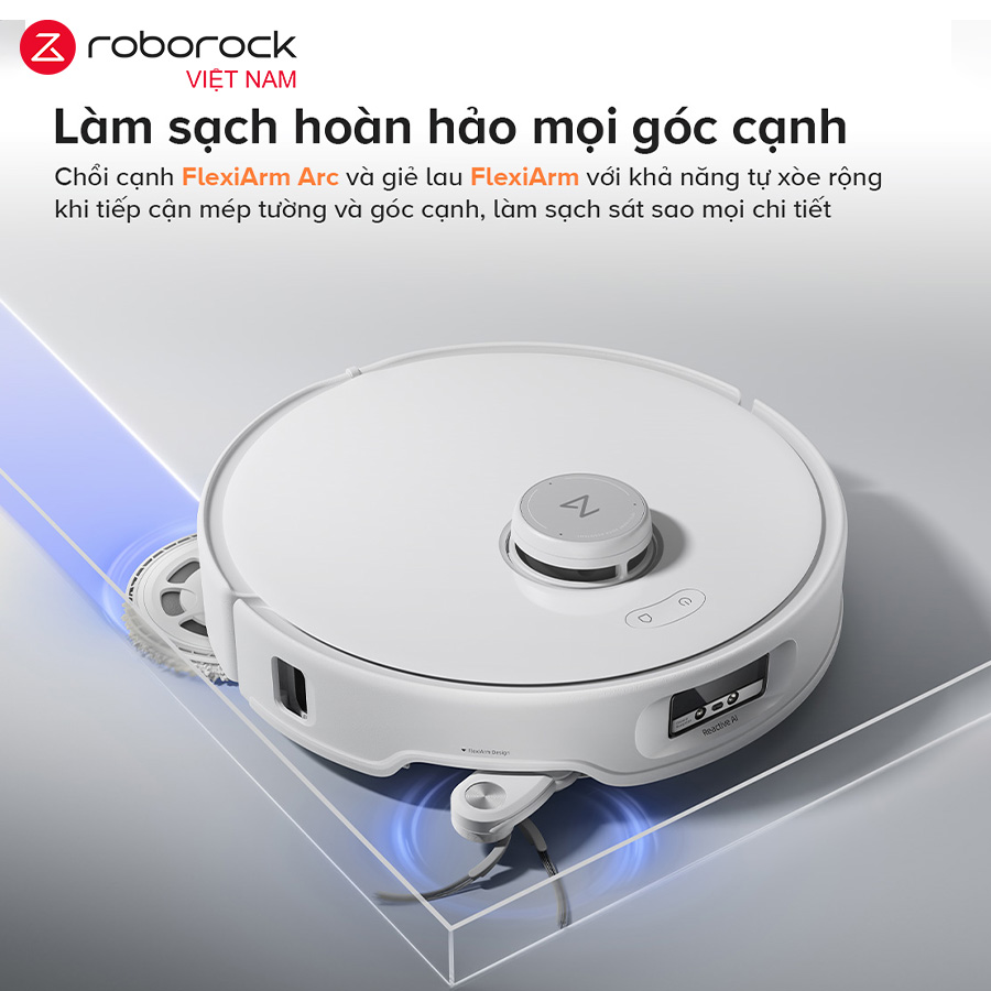Robot hút bụi lau nhà Roborock Qrevo Edge 5V1 - Hàng Chính Hãng 4 Lực Hút HyperForce 18.500 Pa – Sạch Sâu Mọi Bề Mặt