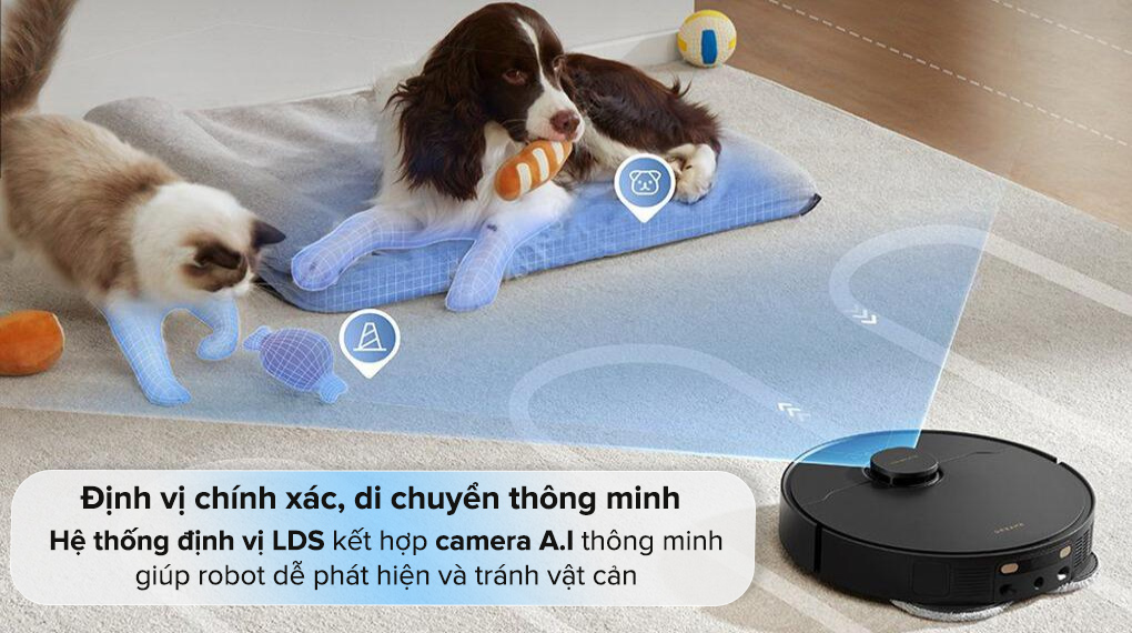 Robot hút bụi lau nhà Dreame X30 Ultra - Hệ thống định vị Robot hút bụi lau nhà Dreame X30 Ultra - Hệ thống định vị