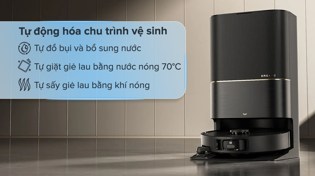 Robot hút bụi lau nhà Dreame X40 Ultra - Tự động hóa chu trình vệ sinh Robot hút bụi lau nhà Dreame X40 Ultra - Tự động hóa chu trình vệ sinh