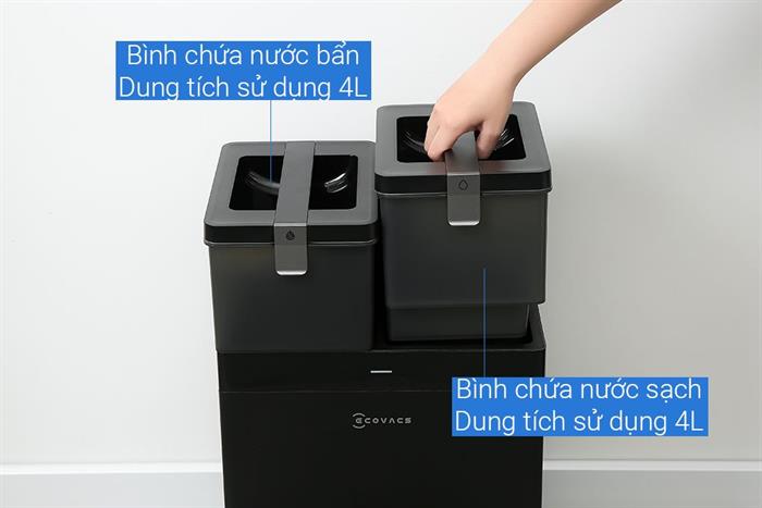 Robot hút bụi lau nhà Ecovacs T30C - Đen - Ảnh 8