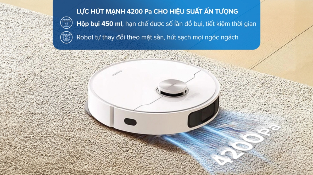 Robot hút bụi lau nhà Dreame L10 Prime - Dung tích hộp chứa bụi Robot hút bụi lau nhà Dreame L10 Prime - Dung tích hộp chứa bụi