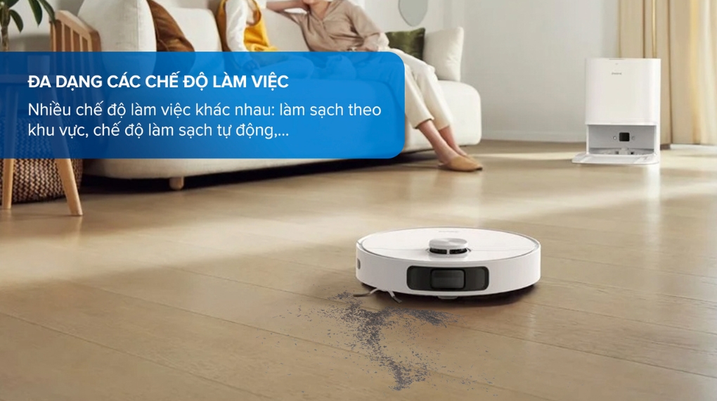 Robot hút bụi lau nhà Dreame L10 Prime - Chế độ làm việc Robot hút bụi lau nhà Dreame L10 Prime - Chế độ làm việc