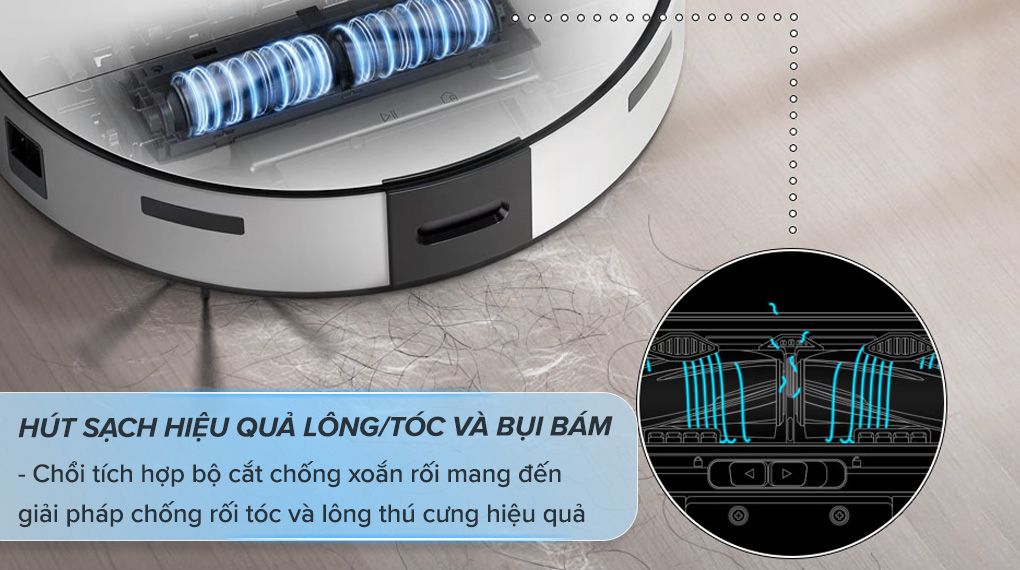 Robot hút bụi lau nhà Samsung VR7MD96514G/SV - Thiết kế Robot hút bụi lau nhà Samsung VR7MD96514G/SV - Thiết kế