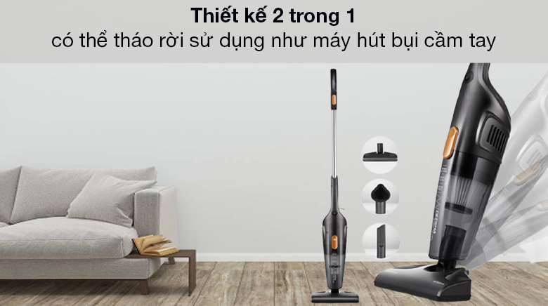 Máy hút bụi cầm tay Deerma DX115C - Thiết kế 2 trong 1 có thể tháo rời sử dụng như máy hút bụi cầm tay Máy hút bụi cầm tay Deerma DX115C - Thiết kế 2 trong 1 có thể tháo rời sử dụng như máy hút bụi cầm tay