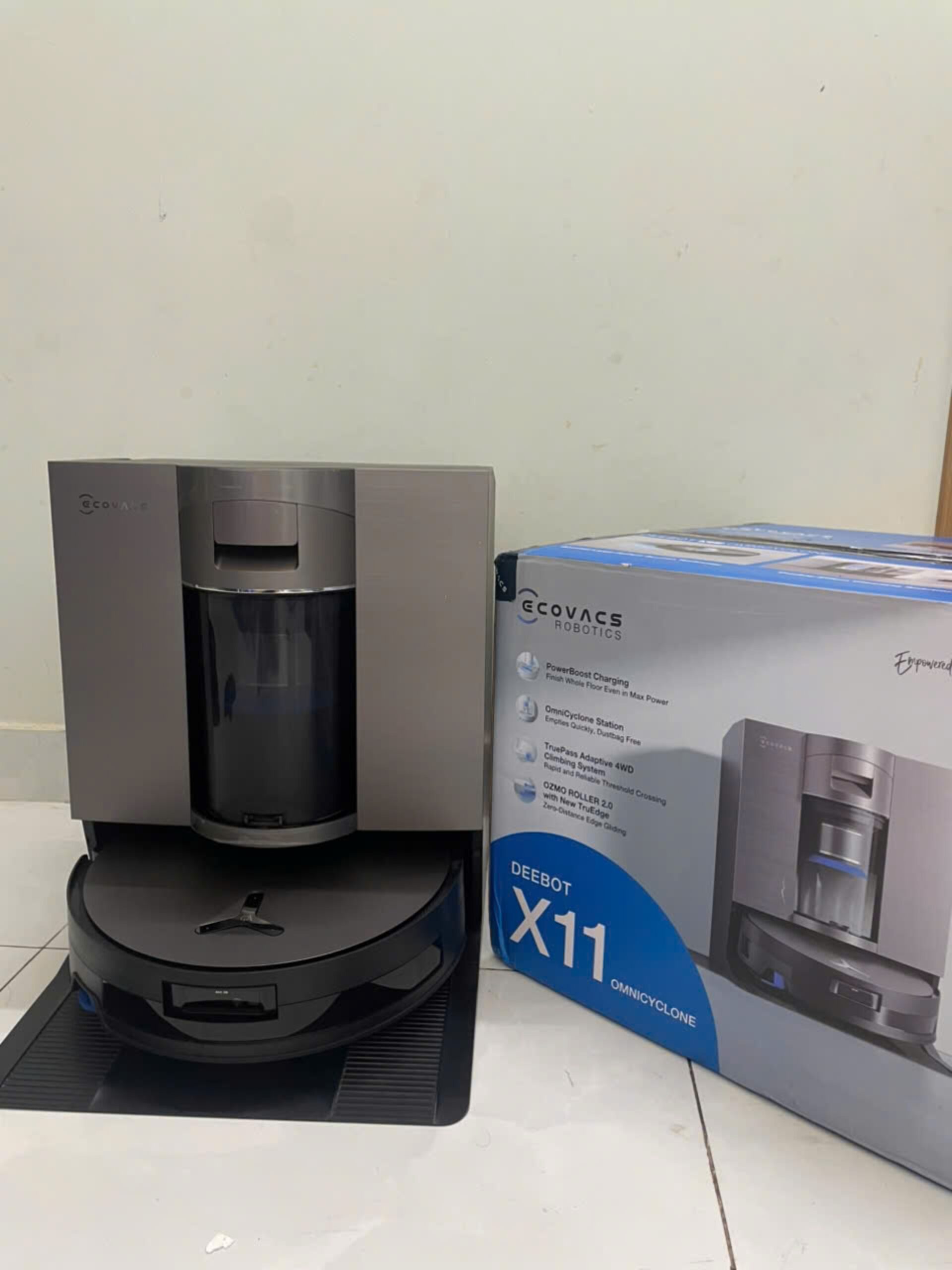Robot hút bụi lau nhà Ecovacs X11 OMNICYCLONE Hàng trưng bày - Ảnh 4