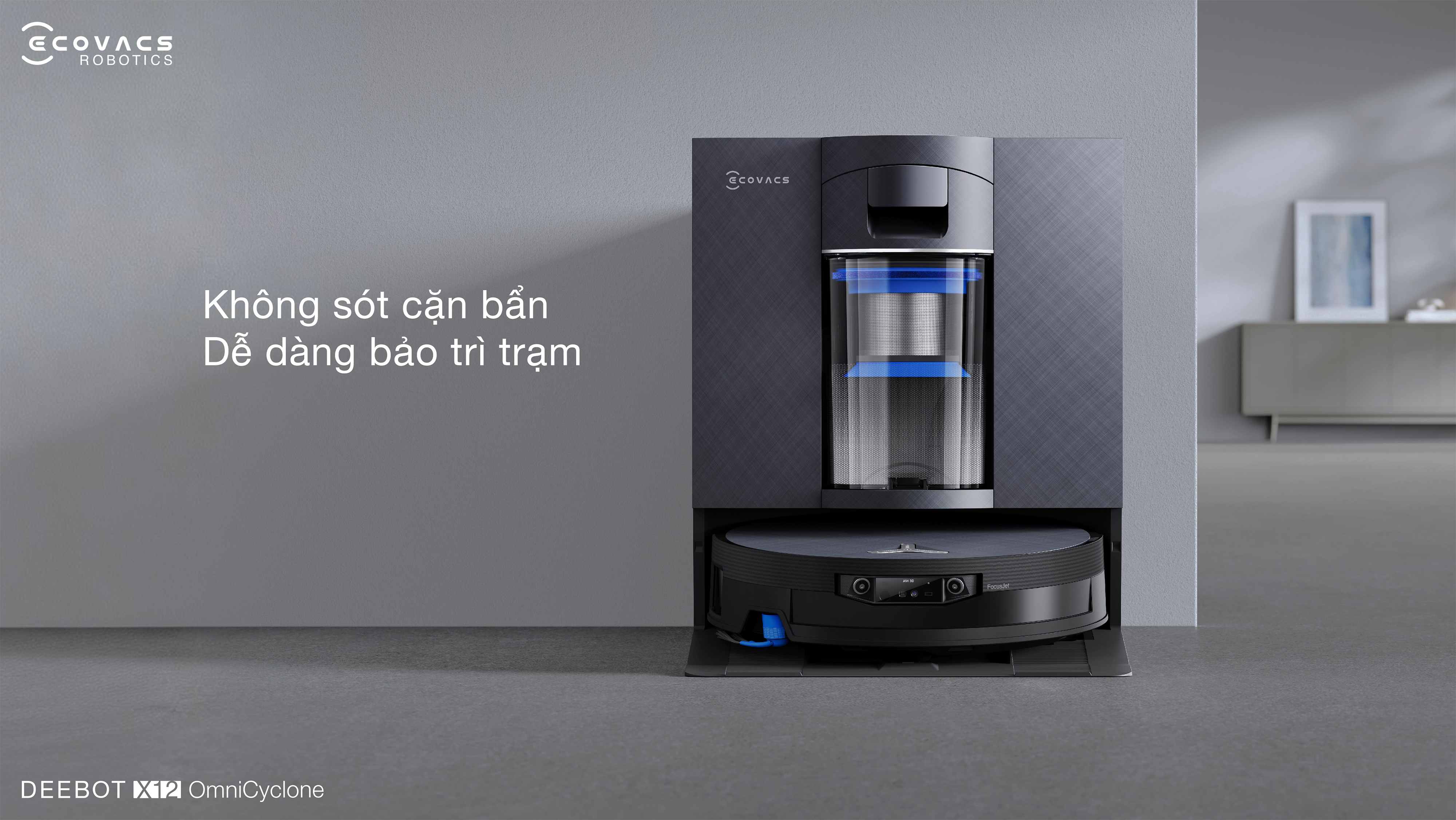 Robot hut bui lau nha Ecovacs Deebot X12 OmniCyclone bigmivn 12