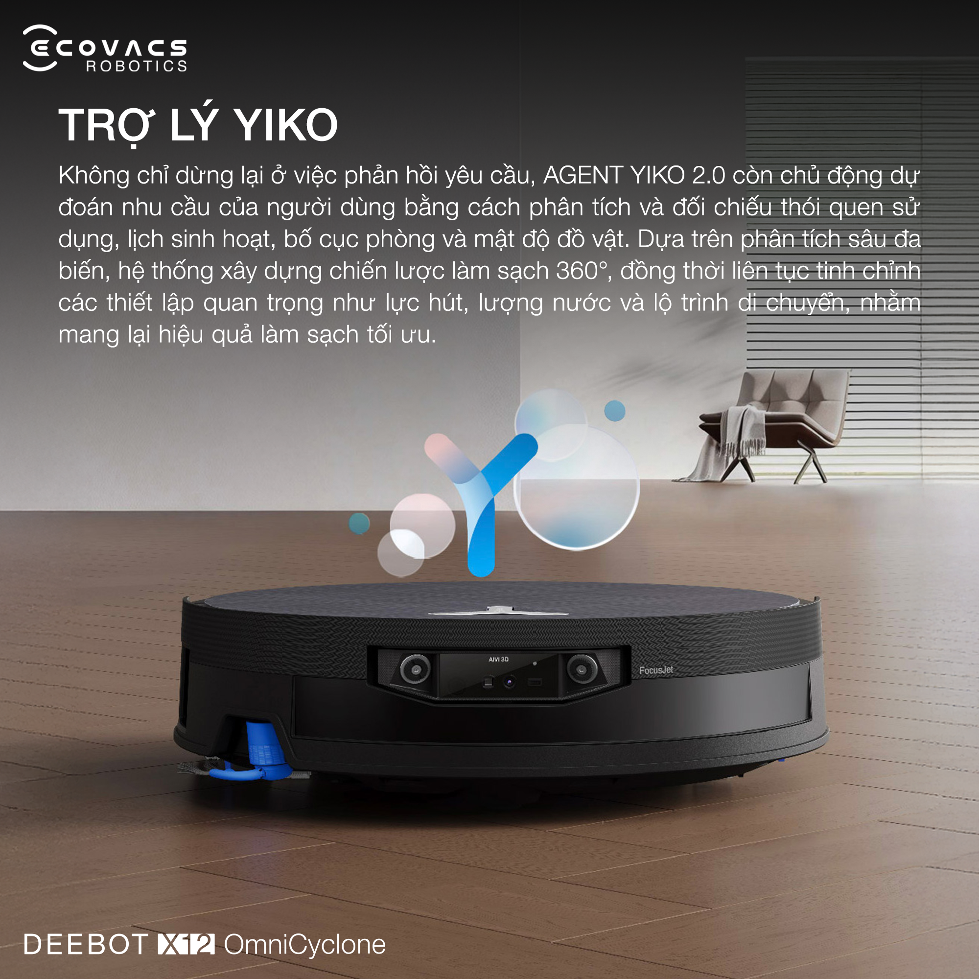 Robot hut bui lau nha Ecovacs Deebot X12 OmniCyclone bigmivn 15