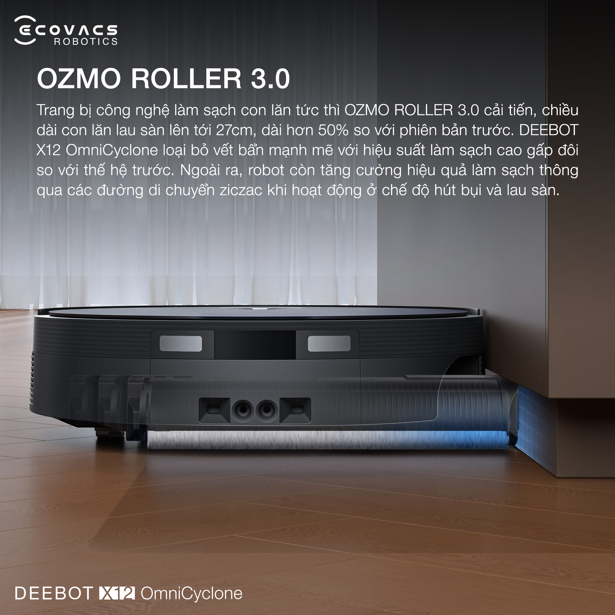 Robot hut bui lau nha Ecovacs Deebot X12 OmniCyclone bigmivn 3