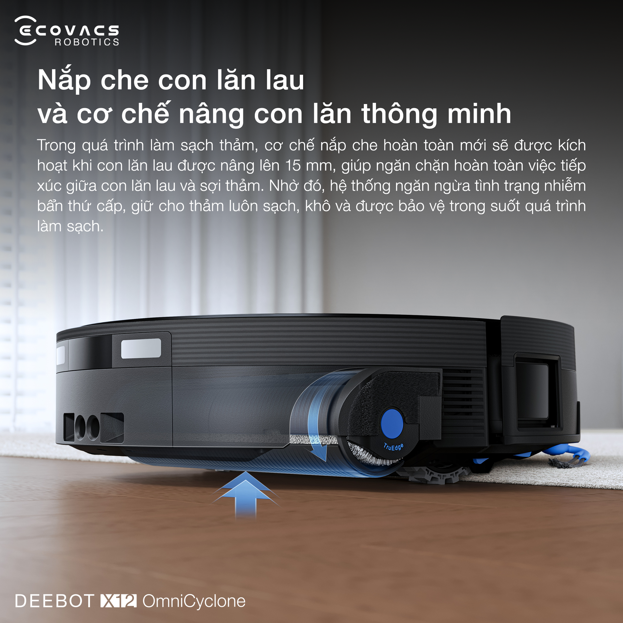 Robot hut bui lau nha Ecovacs Deebot X12 OmniCyclone bigmivn 4