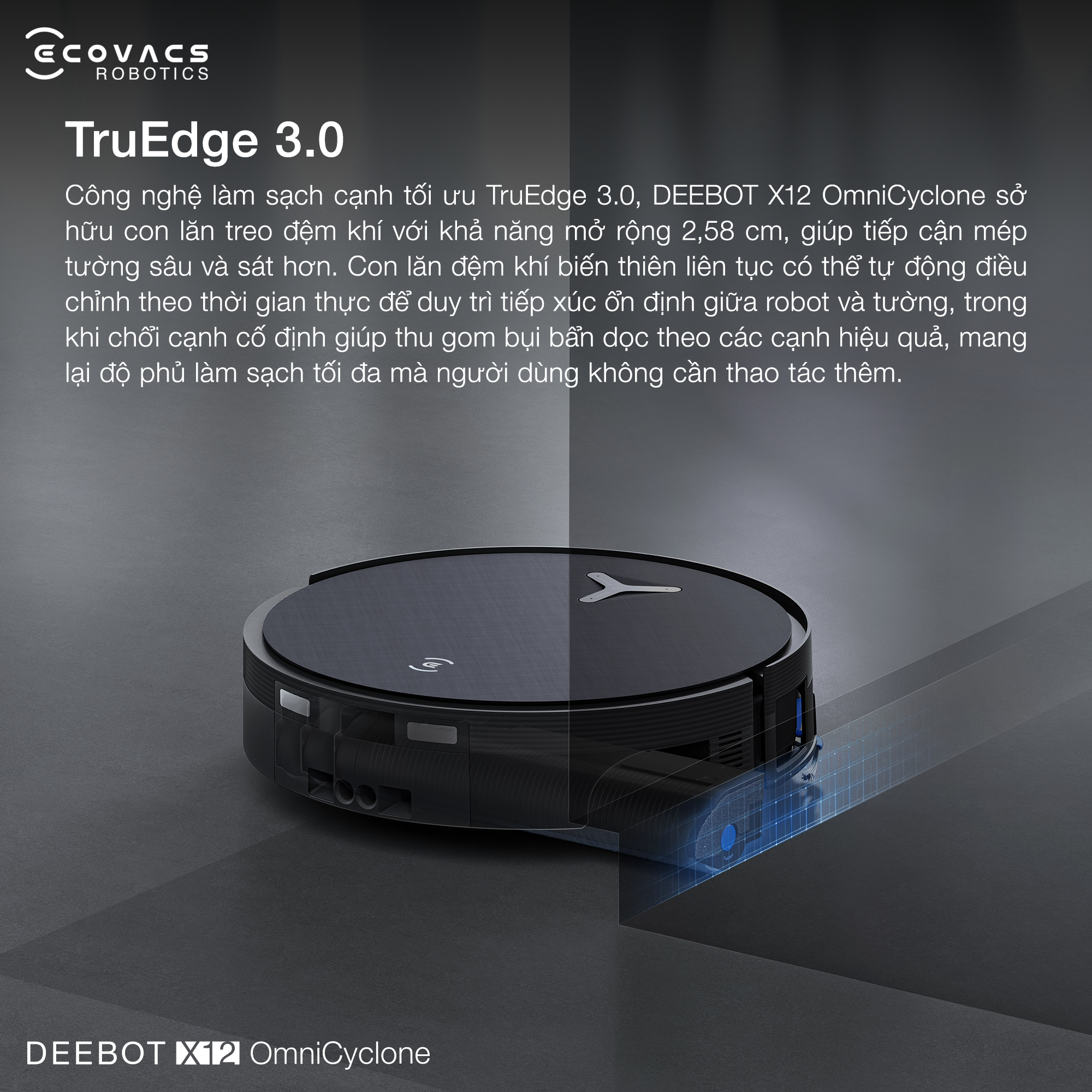 Robot hut bui lau nha Ecovacs Deebot X12 OmniCyclone bigmivn 5