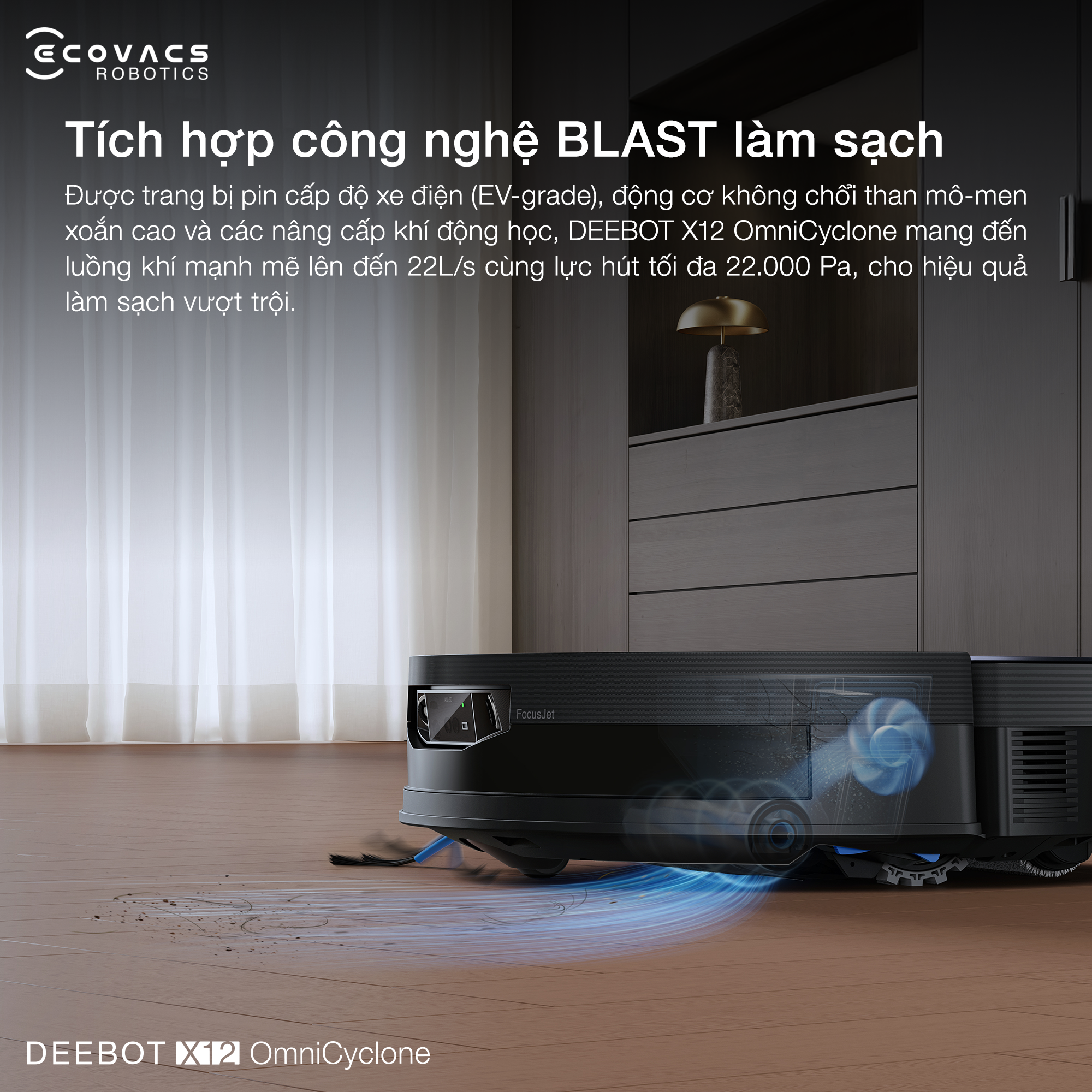 Robot hut bui lau nha Ecovacs Deebot X12 OmniCyclone bigmivn 6