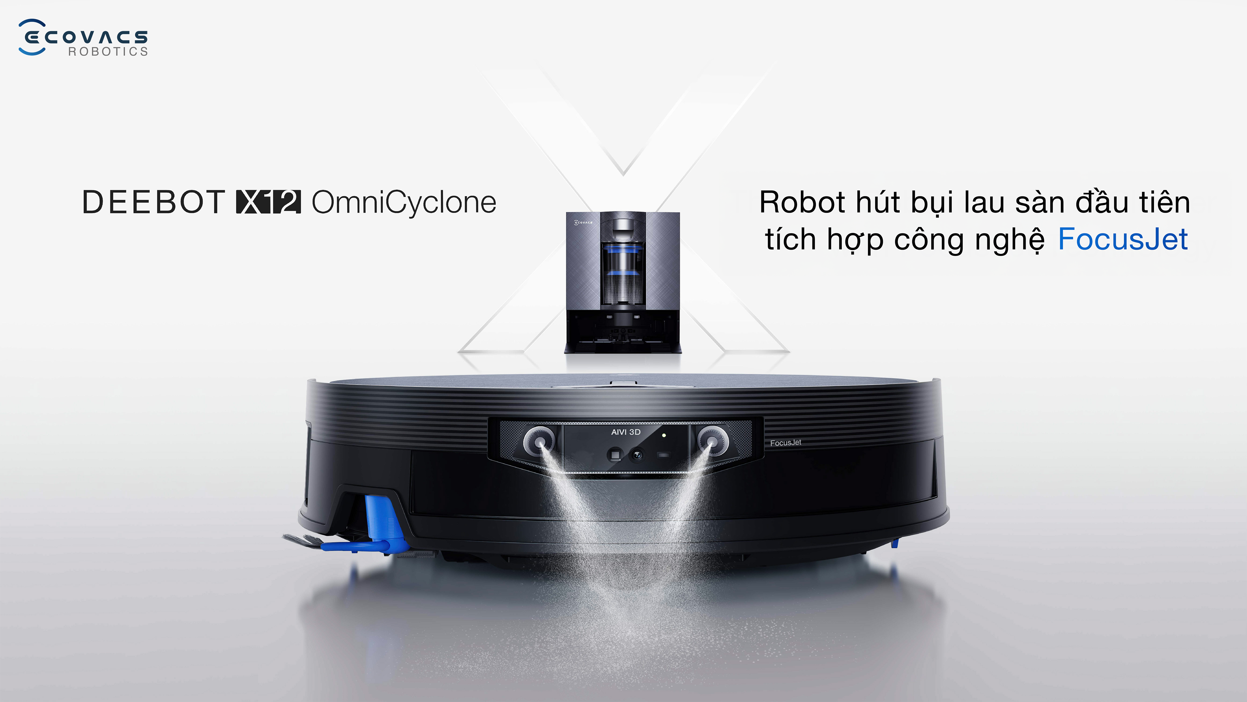 Robot hut bui lau nha Ecovacs Deebot X12 OmniCyclone bigmivn